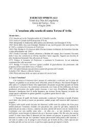 L'orazione alla scuola di santa Teresa d'Avila - Confraternita Beata ...