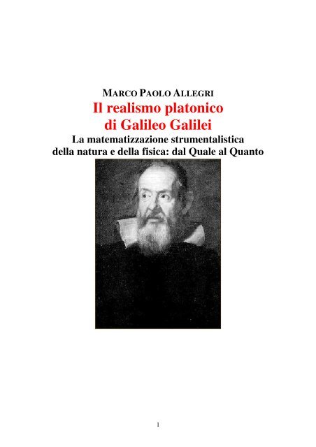 Il Realismo Platonico Di Galileo Galilei Liceoaselliit - 