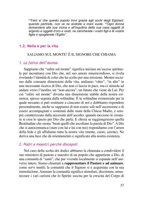 Sussidio per i Ritiri dei Presbiteri - Arcidiocesi di Messina