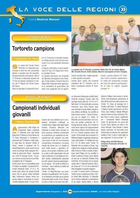 Si - Federazione Italiana Tennis