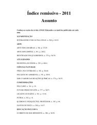 Índice remissivo - 2011 Assunto - Fundação AMAE