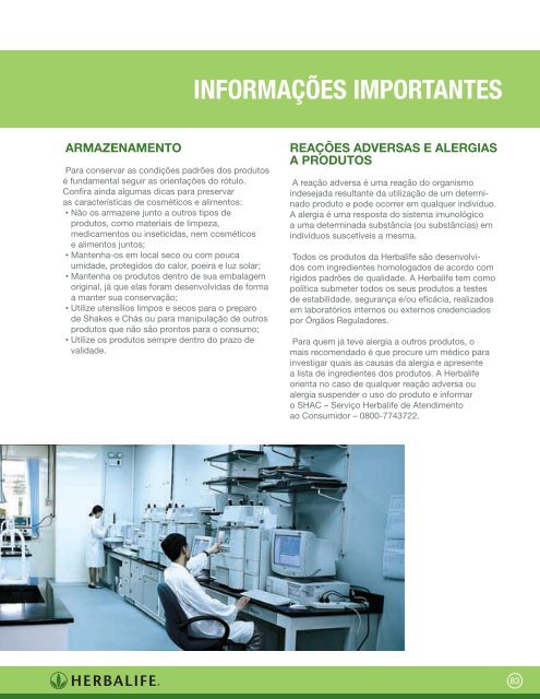 Informação Nutricional e Ingredientes - Sua Loja da Boa Forma