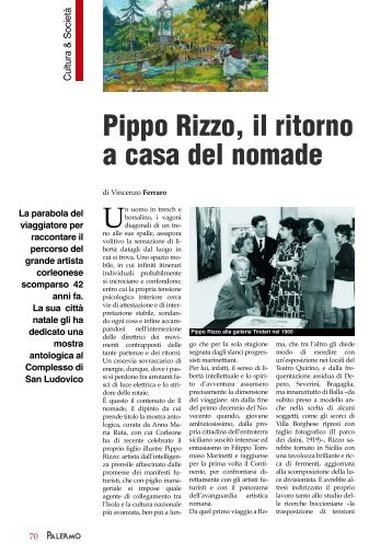 Pippo Rizzo, il ritorno a casa del nomade - Provincia di Palermo