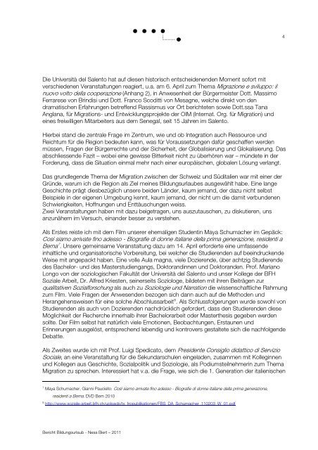 Bericht als PDF - Berner Fachhochschule