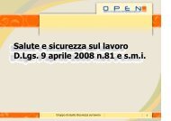 Slides salute e sicurezza sul lavoro - Ordine dei Dottori ...