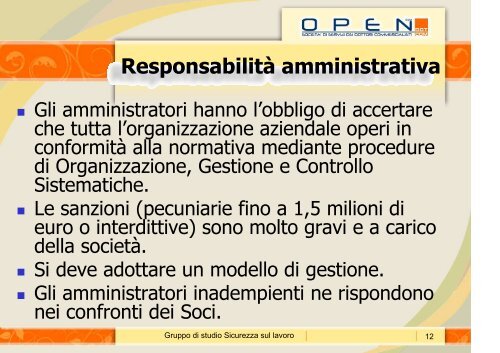 Slides salute e sicurezza sul lavoro - Ordine dei Dottori ...