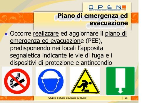 Slides salute e sicurezza sul lavoro - Ordine dei Dottori ...