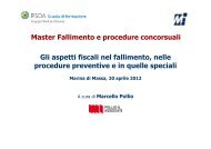 Gli aspetti fiscali nel fallimento, nelle procedure preventive e ... - Ipsoa