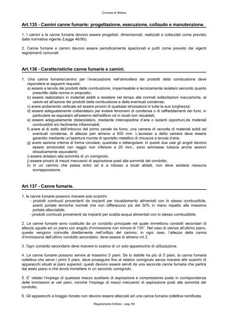 REGOLAMENTO EDILIZIO COMUNALE - Comune di Aldeno