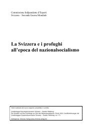 La Svizzera e i profughi all'epoca del nazionalsocialismo - UEK