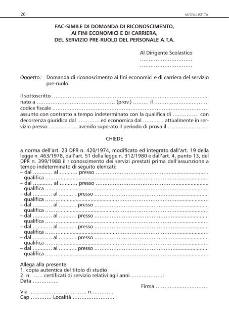 ADEMPIMENTI DEL PERSONALE NEO ASSUNTO CON ...