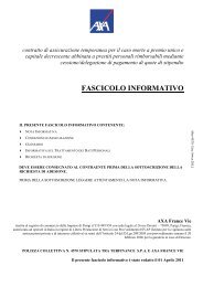 15g) @ Fascicolo informativo polizza AXA abbinata a CQS