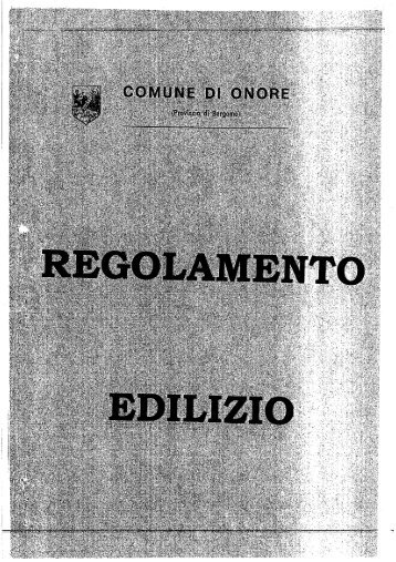 Regolamento Edilizio - Comune di FINO DEL MONTE