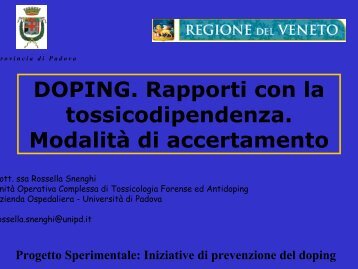 documentazione in PDF - Provincia di Padova