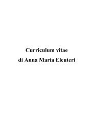 CV ELEUTERI 2006.pdf - Università degli Studi di Camerino