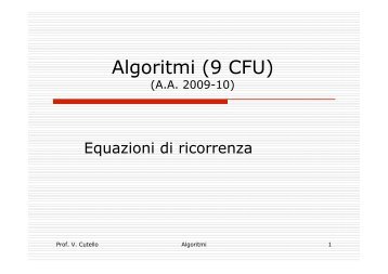 Equazioni di ricorrenza (PDF) - Mbox.dmi.unict.it