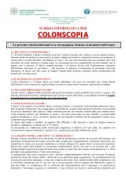 SCHEDA INFORMATIVA COLONSCOPIA.pdf - Azienda Ospedaliera ...