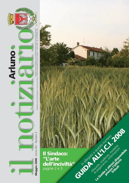 Notiziario maggio 2008 - Comune di Arluno