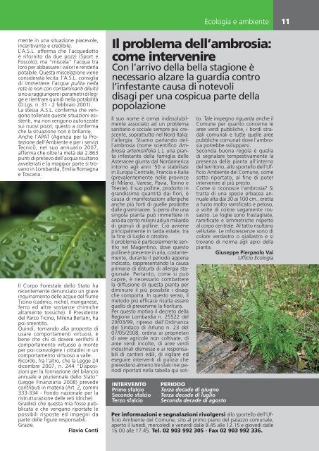 Notiziario maggio 2008 - Comune di Arluno