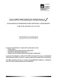 Nota informativa - AXA MPS