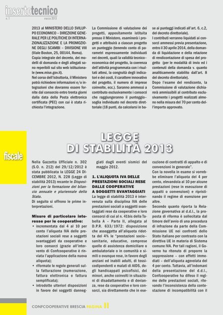 file unico x archivio - Confcooperative Brescia