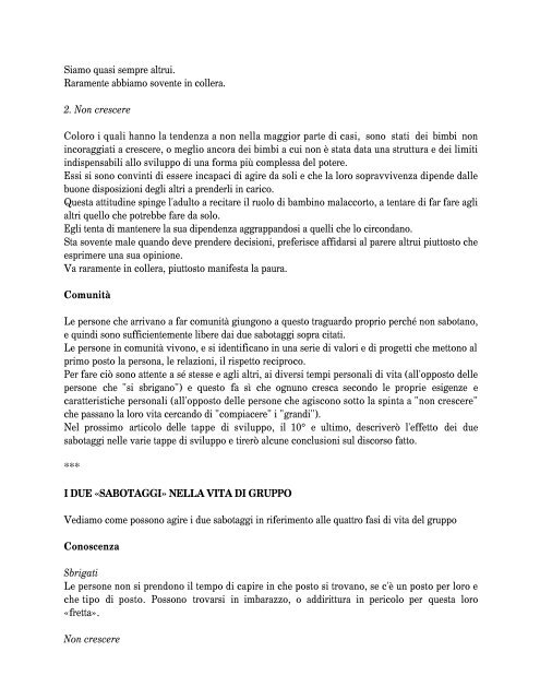 07 Le tappe di sviluppo - PGS Italia