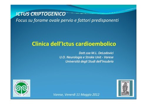 Clinica dell'Ictus cardioembolico