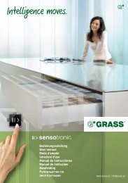 Sensotronic manual de instrucciones - Grass