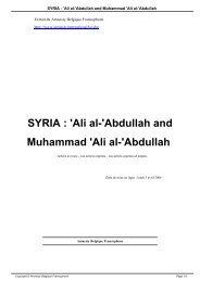 SYRIA : 'Ali al-'Abdullah and Muhammad 'Ali al-'Abdullah