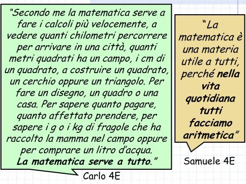 L'atteggiamento negativo verso la matematica