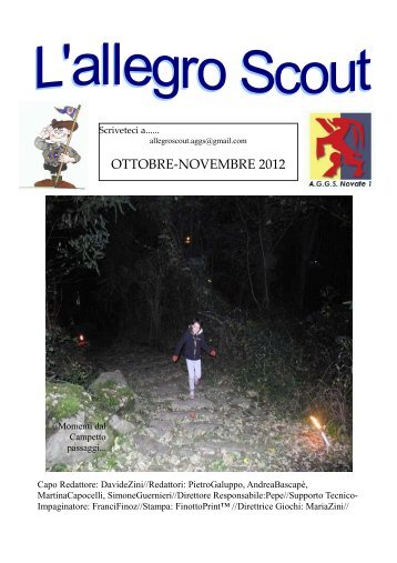 L' Allegro Scout - ott-nov 2012 - Gruppo Novate 1