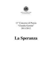 La Speranza - Lions Club Riccione