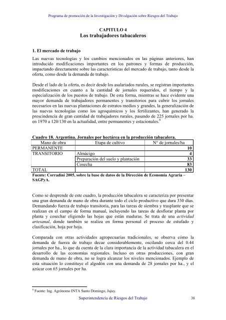 Tabaco, Mercado de Trabajo y Cultura en Jujuy - 2009 - Catálogo ...