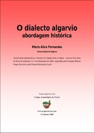 O dialecto algarvio - Campo Arqueológico de Tavira