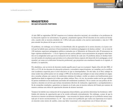 Proyecto Educativo Nacional al 2021 - Ministerio de Educación