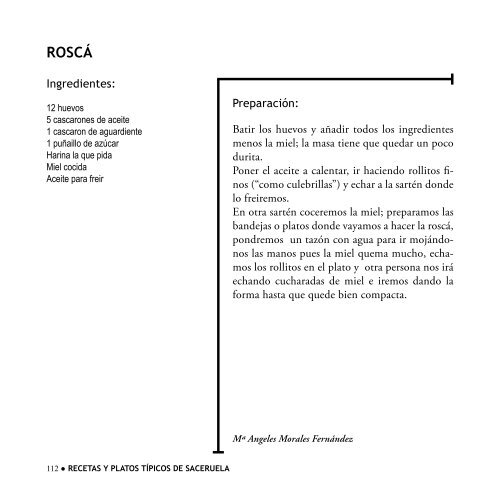 recetas y platos típicos de saceruela - Diputación Provincial de ...