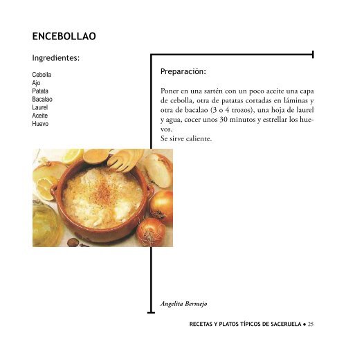 recetas y platos típicos de saceruela - Diputación Provincial de ...