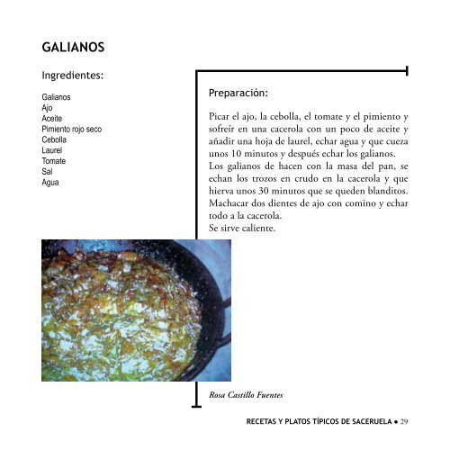 recetas y platos típicos de saceruela - Diputación Provincial de ...