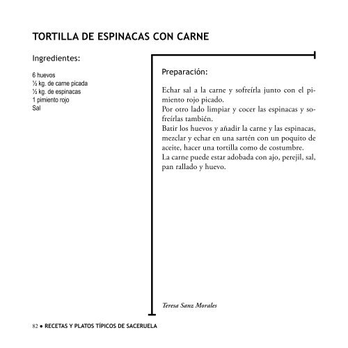 recetas y platos típicos de saceruela - Diputación Provincial de ...