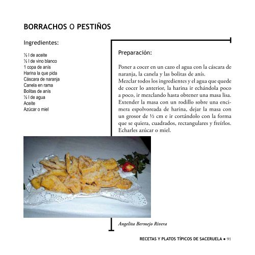 recetas y platos típicos de saceruela - Diputación Provincial de ...