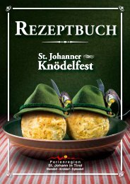 Rezepte Knödeltisch St. Johann - Kitzbüheler Alpen