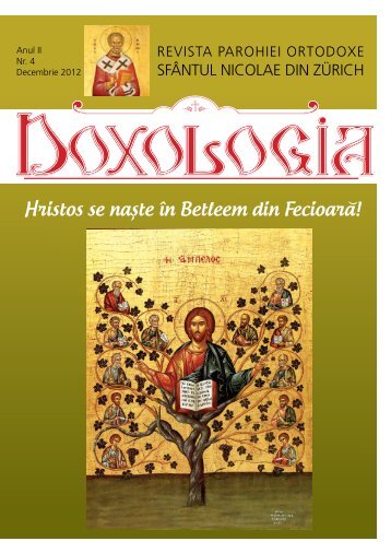 Doxologia - Revista parohiala Nr. 4 - "SFÂNTUL NICOLAE" din ...