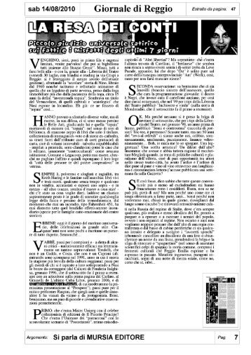 Rassegna stampa