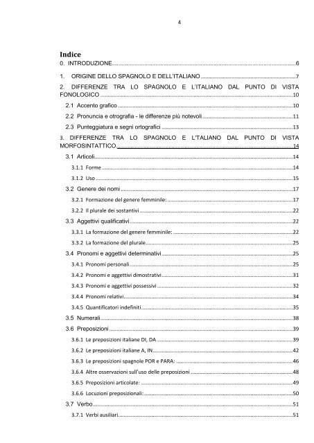 2. DIFFERENZE TRA LO SPAGNOLO E L'ITALIANO DAL ... - Theses