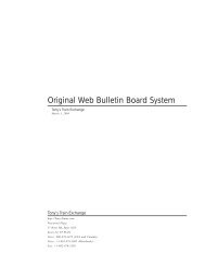 Original Web Bulletin Board System - Tony's Train Exchange
