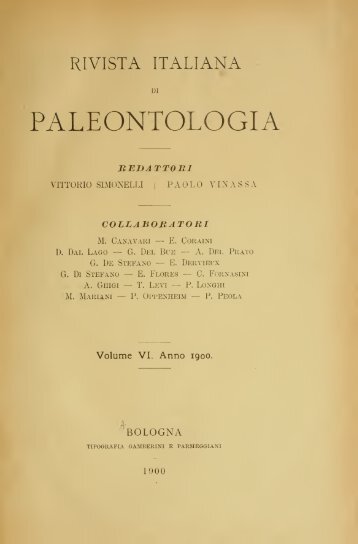 Rivista italiana di paleontologia e stratigrafia