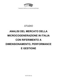 analisi del mercato della microcogenerazione in italia con ... - Fire