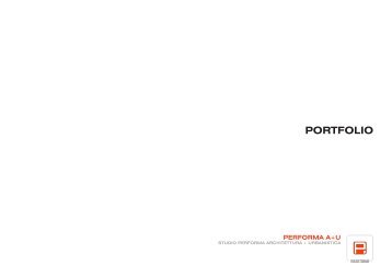 PORTFOLIO - Performa Architettura + Urbanistica