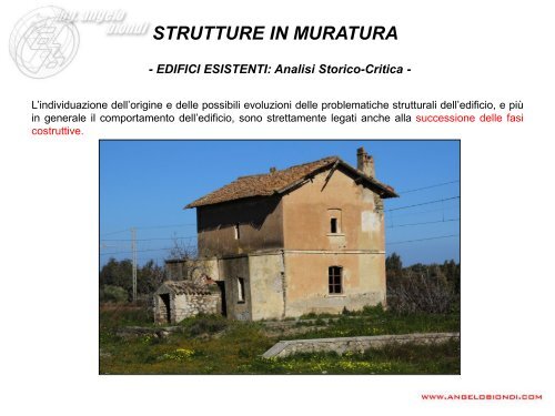 Strutture in muratura - Angelo Biondi