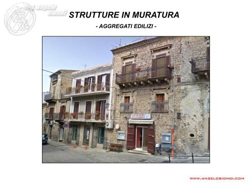 Strutture in muratura - Angelo Biondi